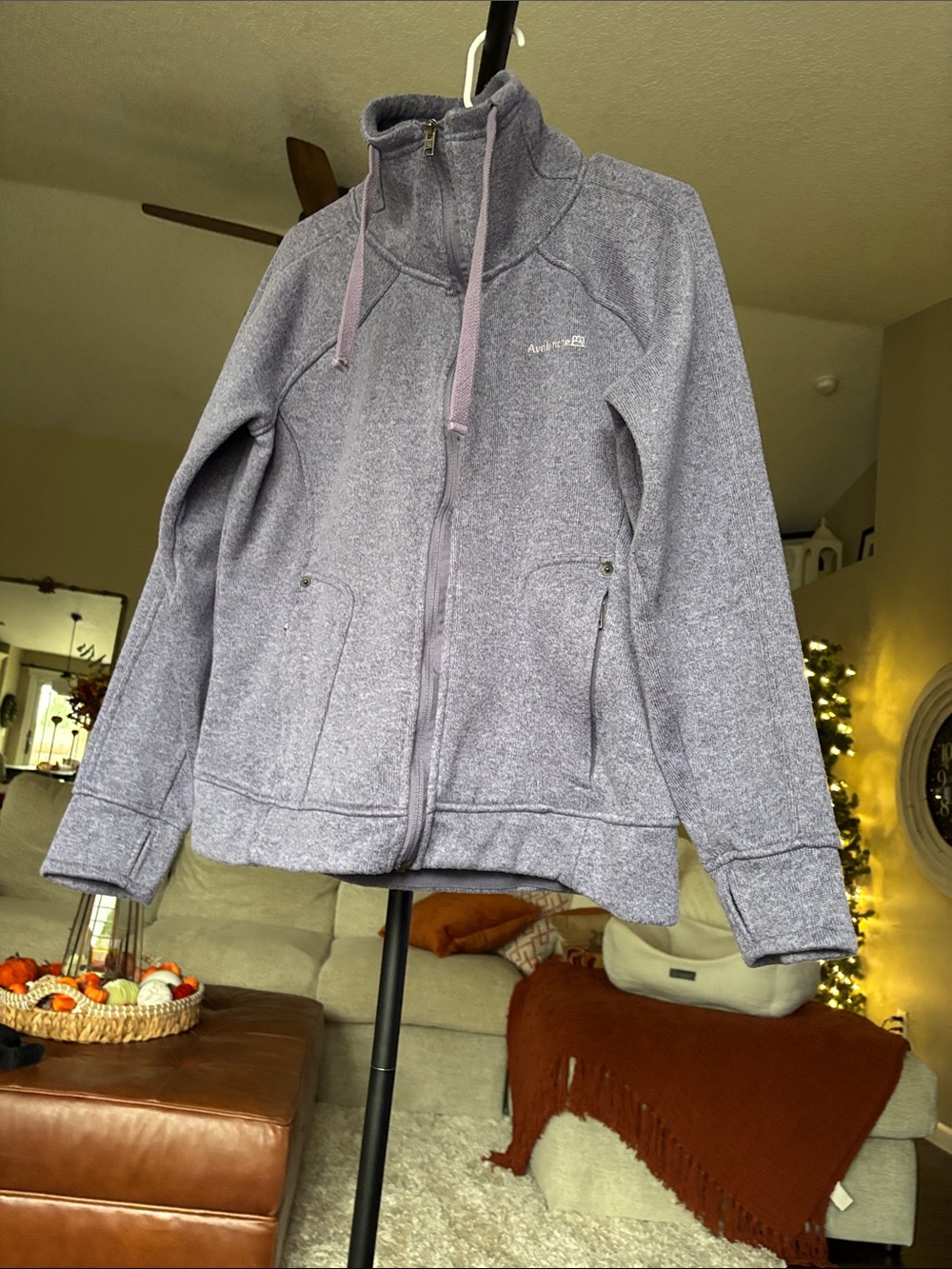 Avalanche Lavender Full-Zip Teddy Fleece Jacket